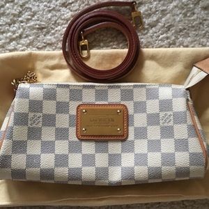 SOLD-Authentic Eva Damier crossbody!